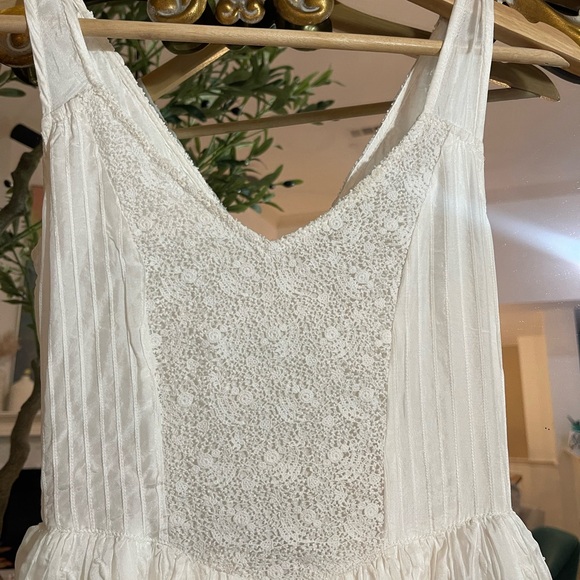 LoveShackFancy Women's NWT Sarabi Wedding Gown True White - Size 0 $1695 - Picture 6 of 11